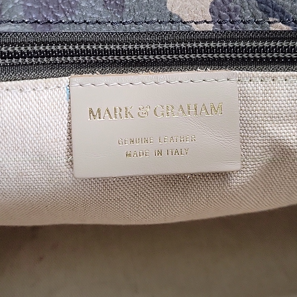 Mark & Graham Green Camo Leather Tote Bag - Picture 15 of 15